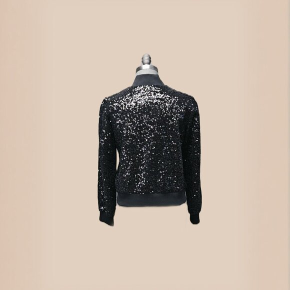 Banana Republic Sequin Bomber Jacket - Picture 3 of 4